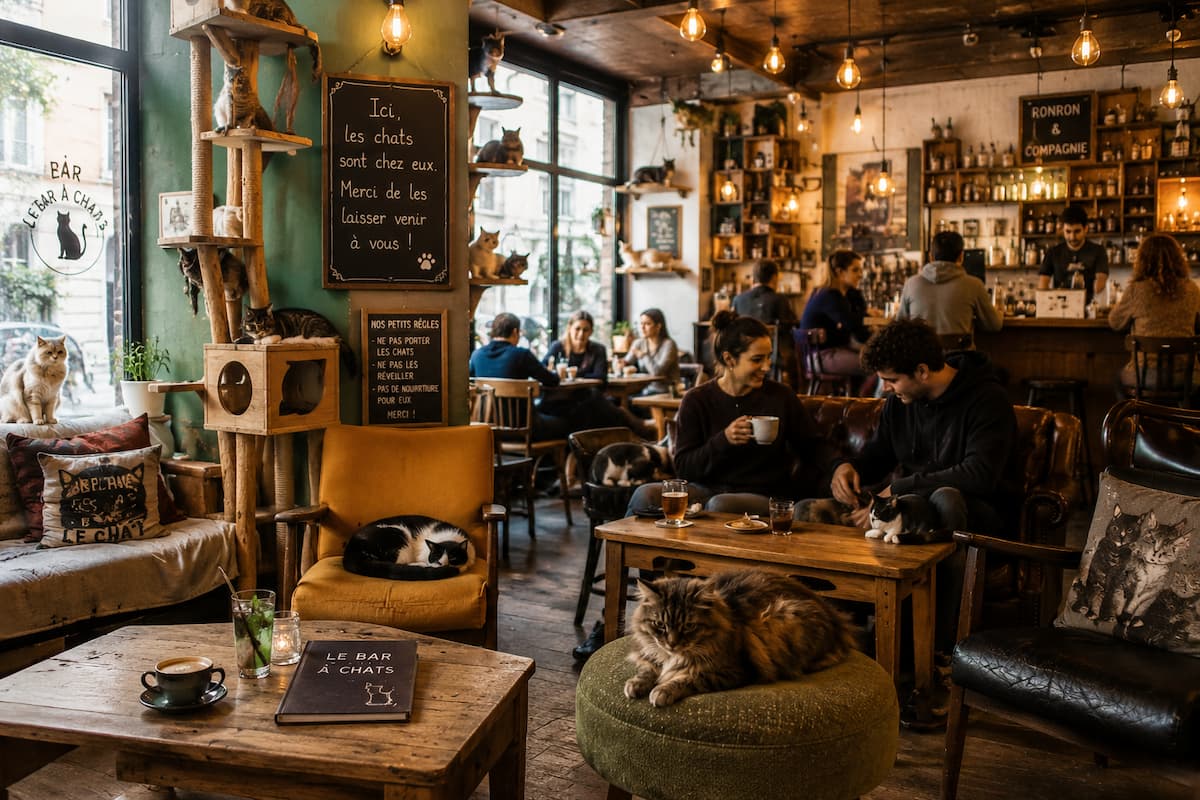 Cafés à Animaux (chats, chiens...)