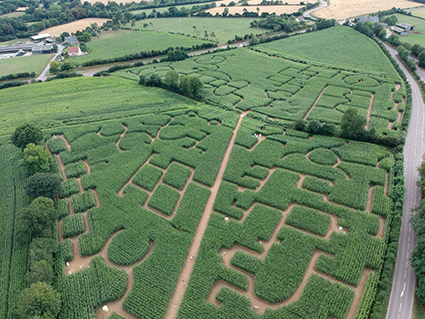 Labyrinthe de l'Estuaire — Labyrinthes végétaux — Saint-Laurent-de-Brèvedent