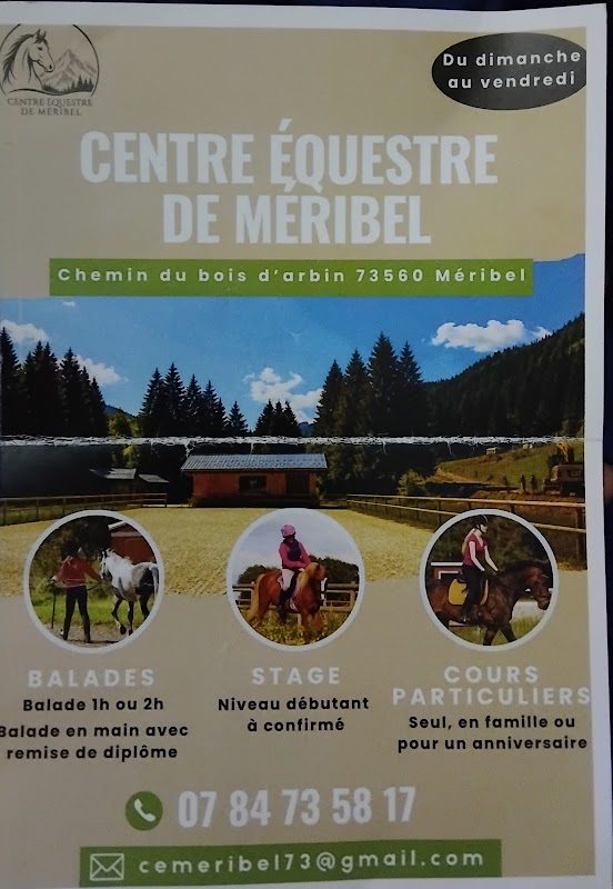 Centre equestre de Méribel — Balade à cheval — Les Allues