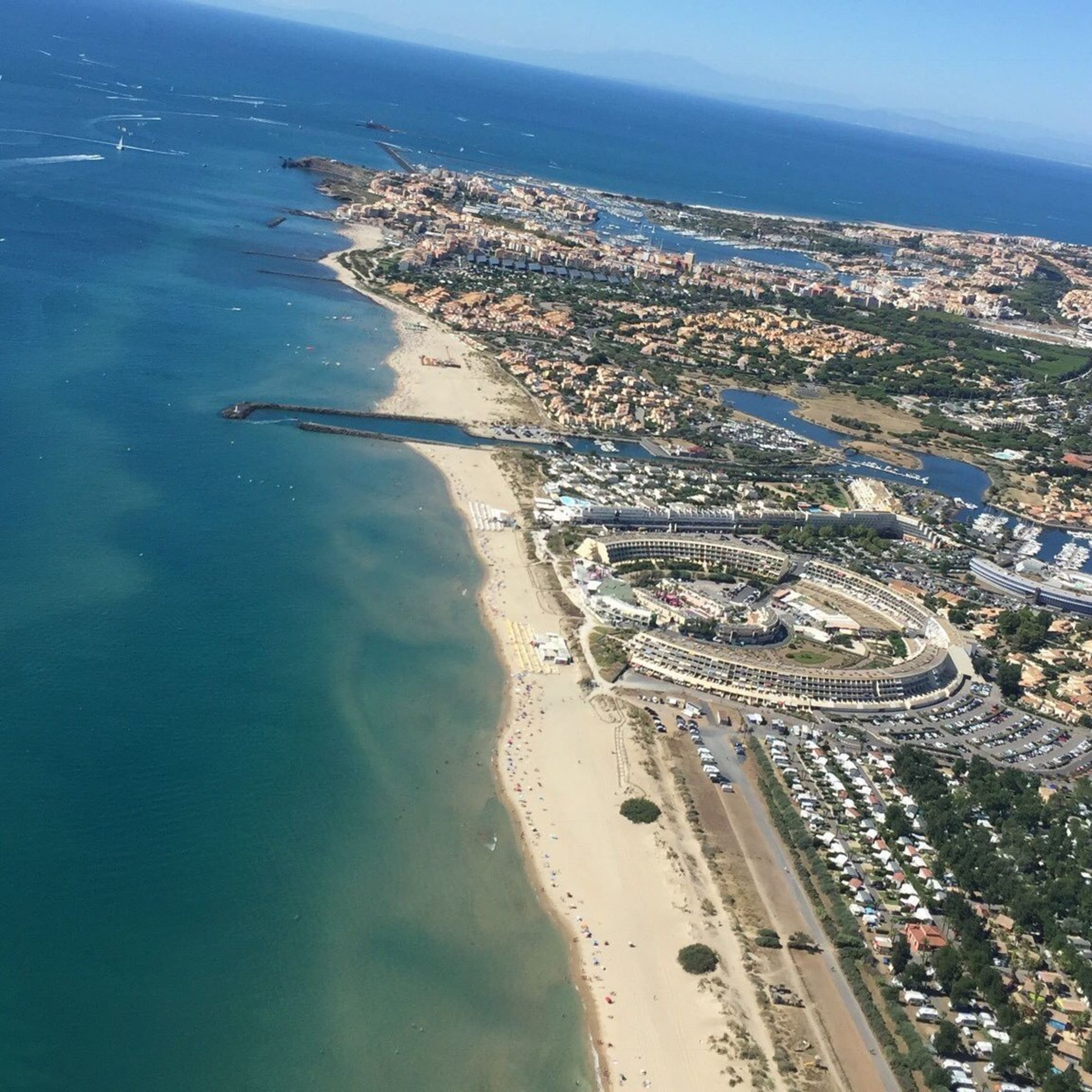 Vol en hélicoptère au Cap d'Agde