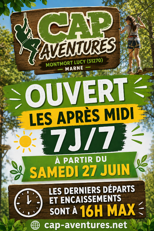 Cap-Aventures — Accrobranche - Parcours Aventure — Montmort-Lucy