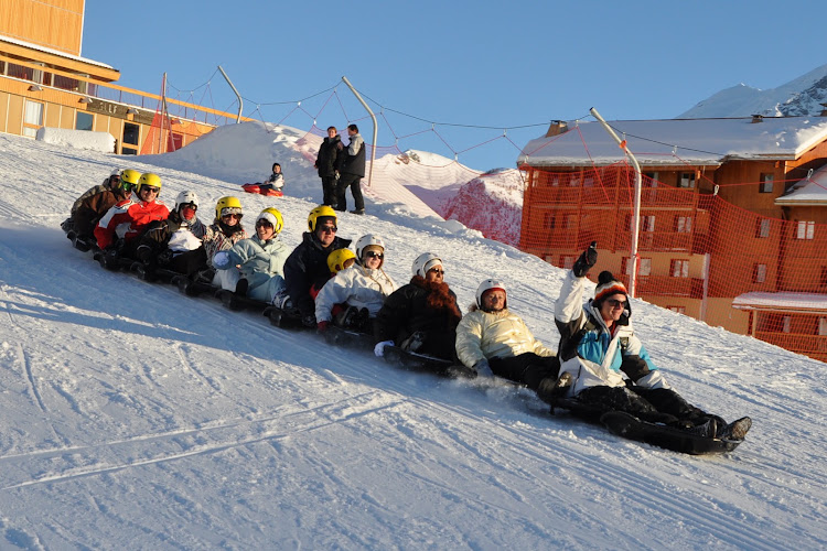 luge en bande snakegliss valmeinier — Valmeinier