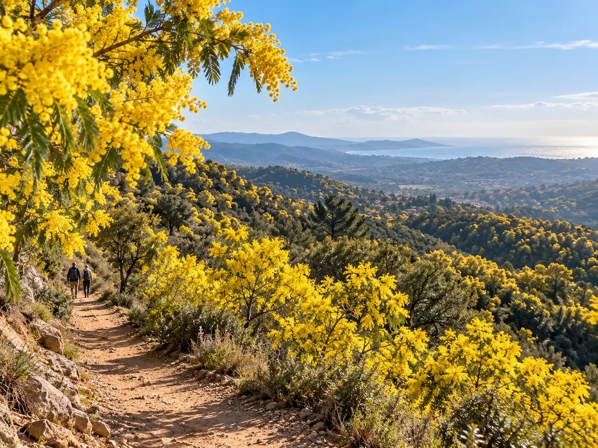 Balade au cœur des mimosas - circuit libre de Tanneron - Promenade / Balade nature - Tanneron