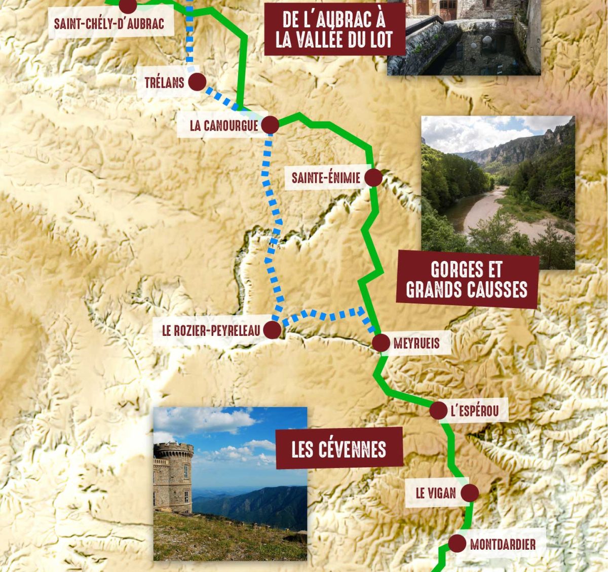 Chemin de Saint-Guilhem - 240 km sur l’ancienne draille de l’Aubrac à Saint-Guilhem-le-Désert - Grandes randonnées & itinérances pédestres - Peyre en Aubrac