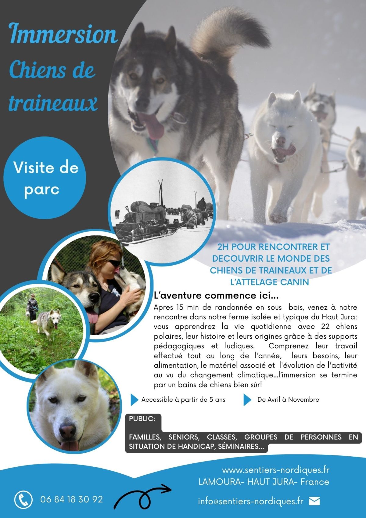 Sentiers Nordiques - traîneau, cani-rando et immersion à Lamoura