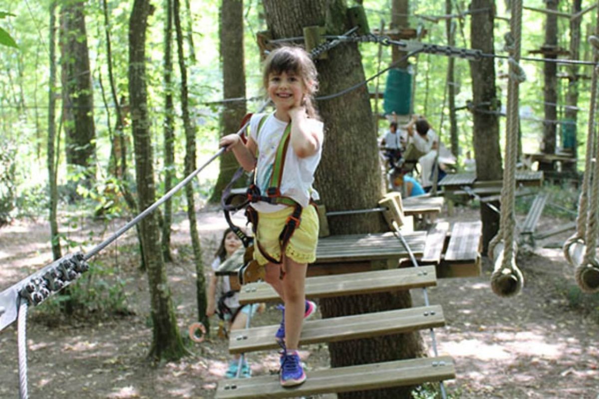 Accrobranche au Parc Aventure de Fontdouce