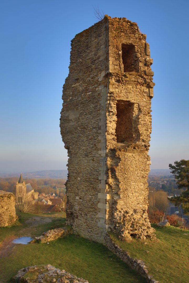 Tour Anne de Bretagne - ruines médiévales au-dessus de Montfort - Patrimoine - Montfort-l'Amaury