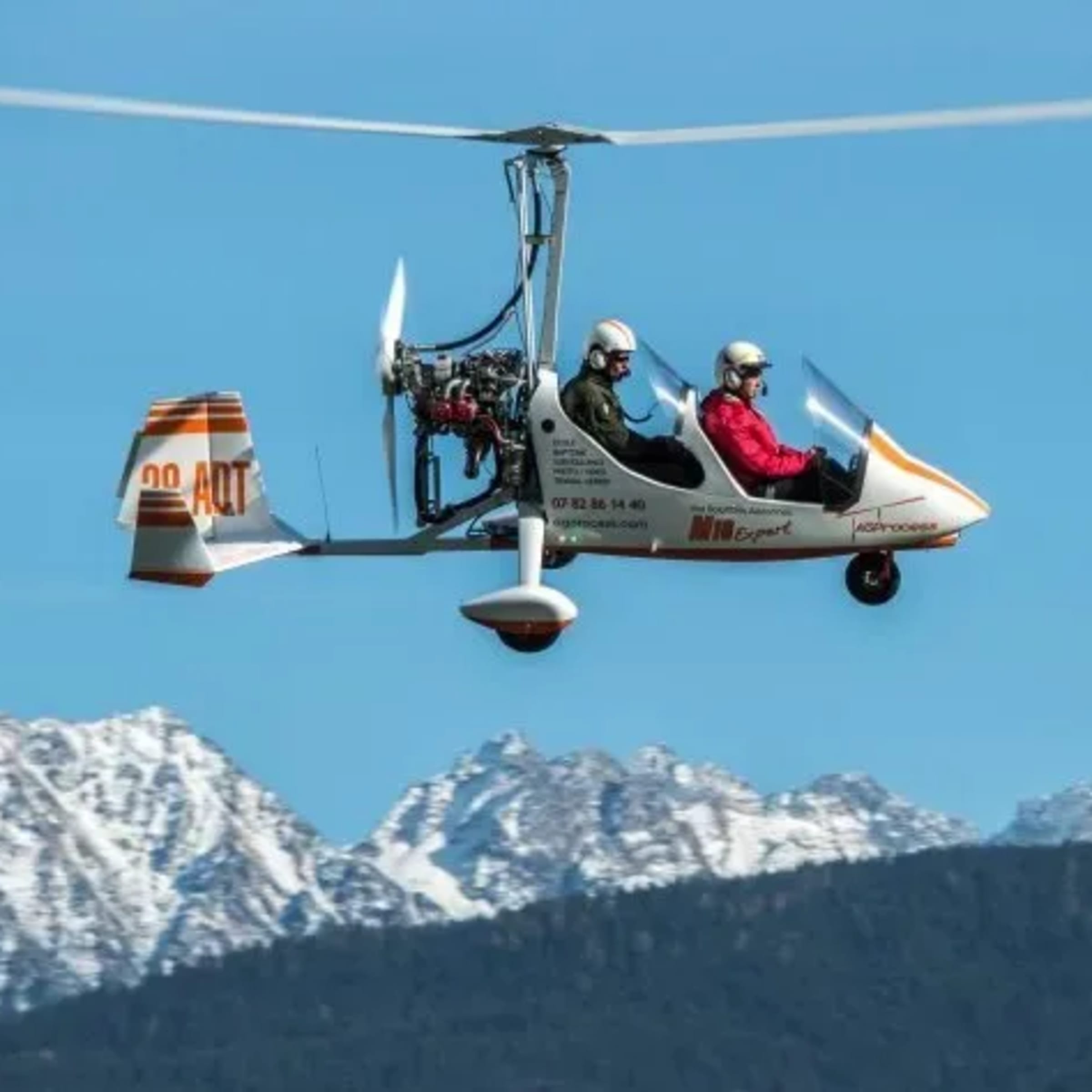 Vol en ULM Autogire au-dessus du Lac de la Thuile