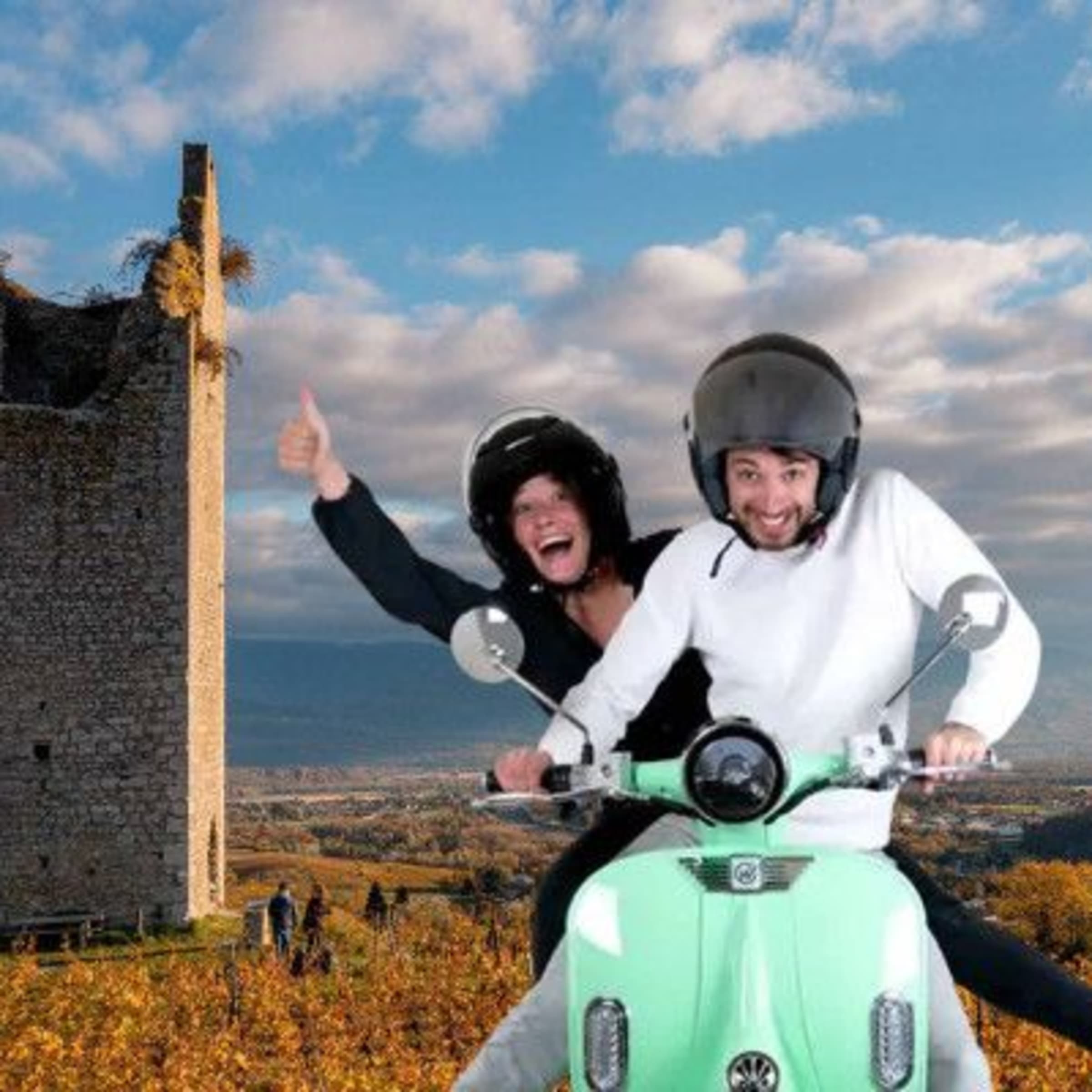 Vespa tour dans les vignobles depuis Chambery